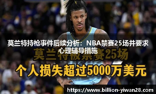 莫兰特持枪事件后续分析：NBA禁赛25场并要求心理辅导措施